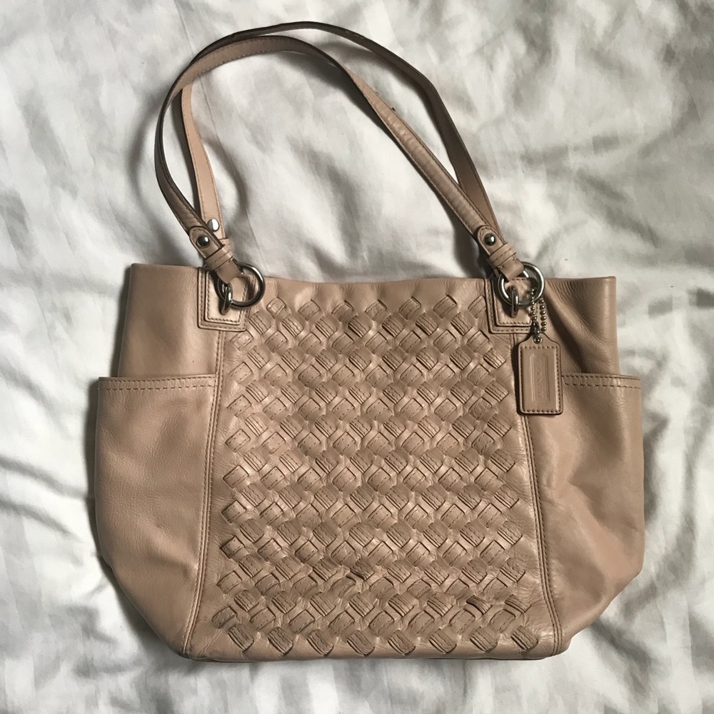 COACH blush pink tote